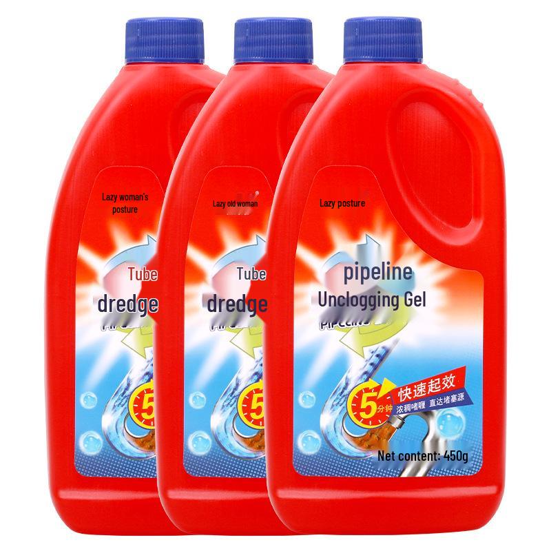 Odor-Eliminating Pipe Unclogging Gel for Household Drainage