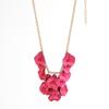 Shimmer Flower Tassel Necklace Colorful Fringe Pendant Necklaces Fashion Petal Necklace  Jewelry