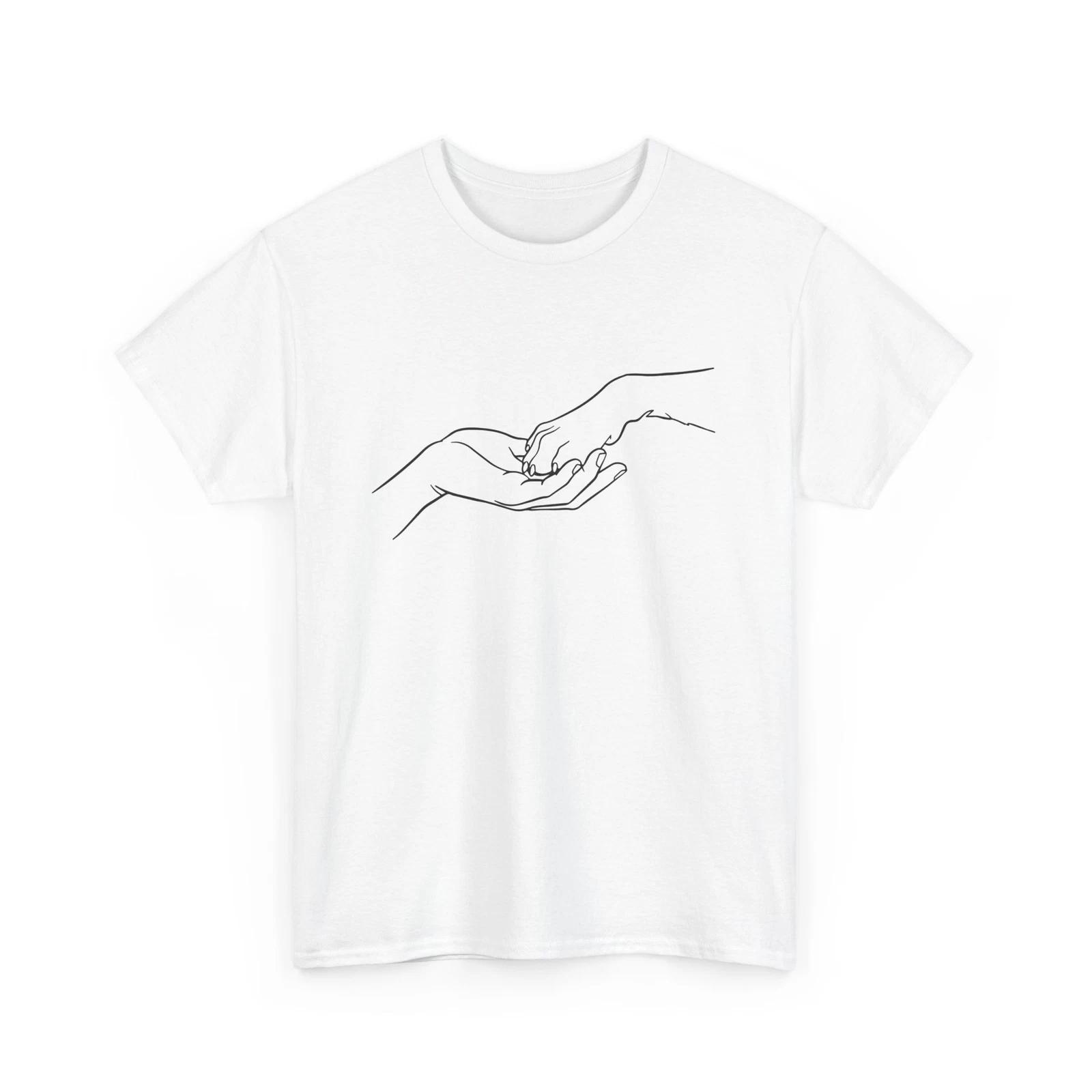 

Dog Paw and Hand T-Shirt – Cute Funny Puppy Lover Graphic Tee for Dog Owners 3XL