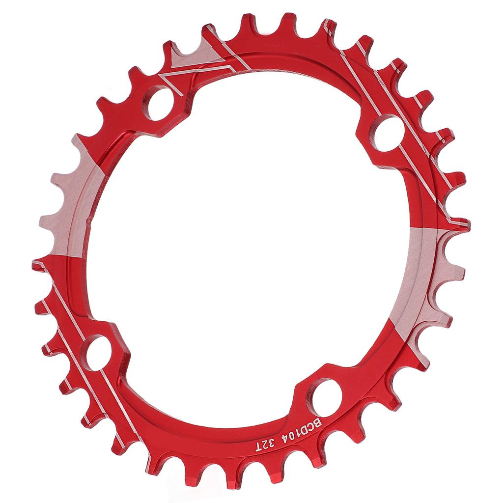 Lebycle 104BCD Round Narrow Wide Chainring MTB Bicycle 32T Crankset Tooth Plate PartsRed