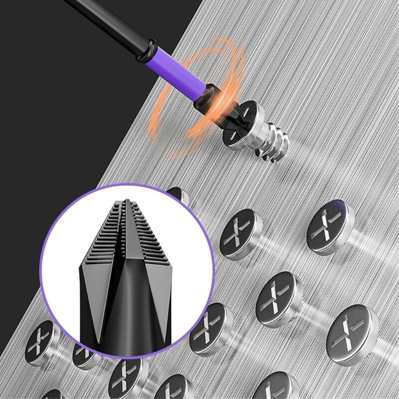 6Pieces Magnetic Non-Slip Drill Bit Portable Magnetic Bit Set Shockproof PH2 Impact Driver Bit Set Magnetic Head