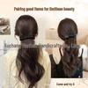 Polka Dot Banana Clip for Women - Small Butterfly Claw for Natural, Fluffy Low Ponytail and Increased Hair Volume