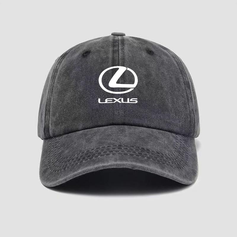 Car Logo Baseball Cap Washed Denim Vintage Hip Hop Caps For Lexus GS IS LS500h ES260 ES300h RX350h NX260 UX260 LM LC RZ450e TX