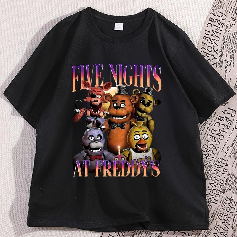 Five Nights At Freddys Tshirt Unisex Unisex Loose Cotton Funny T Shirt Casual Short Sleeve Round Neck Tees Printed Tops Clothing