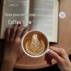 Shimeile Latte Art Ceramic Coffee Cup & Saucer Set
