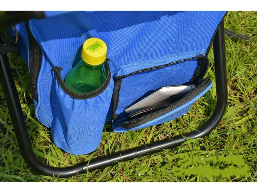 Portable Insulated Folding Outdoor Stool with Logo for Camping & Fishing
