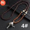 Hi Vintage Charming 12 Styles Mala Tibet Buddhist Long Mantra Wood Beads Sweater Chain Pendant Necklace
