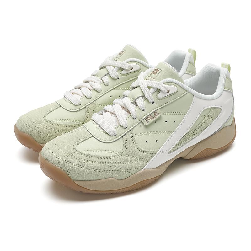 FILA FOUNTAIN Shoes Lightweight Rebound Low top Casual Shoes Women's White Jade Green F12W531105FWW
