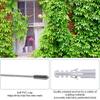 SGYM Stainless Steel Wire Cable Trellis System Kit For Climbing Plants Vines And Green Wall With Wall Brackets 10 Holders
