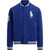 Polo Langarm Saisonales Fleece Big Pony Jacke Blau Herren Oberbekleidung 710951717-502