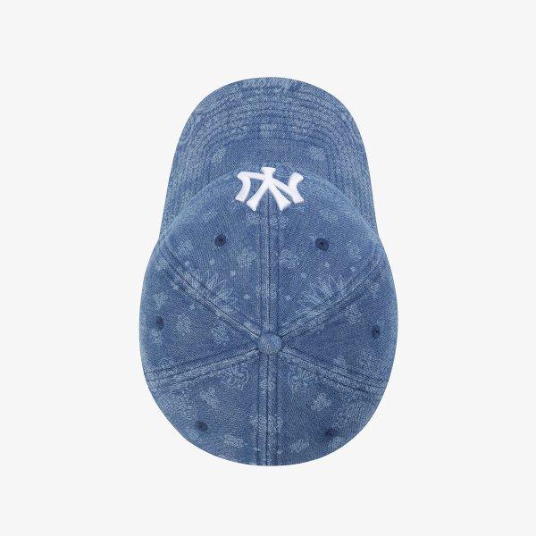 New Era Mlb New York Yankees Gewaschener Paisley Denim Unstrukturierte Baseballkappe 15206347