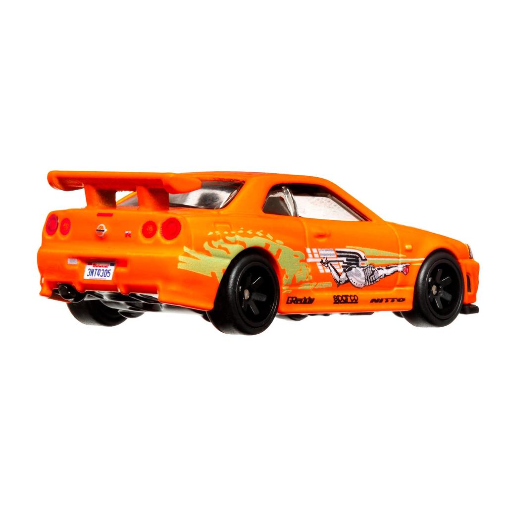 Hot Wheels Szybcy i wściekli Nissan Skyline lata i HKD21 - GT-R (BNR34) [3 w górę]