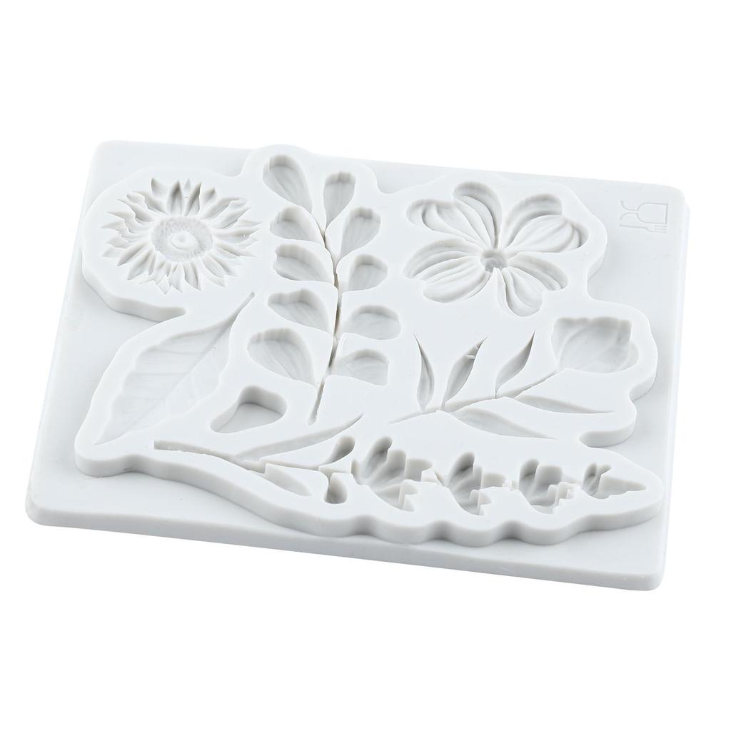 Flower Silicone Molds Leaf Fondant Mold Cake Decorating Tools Cupcake Topper Candy Chocolate Gumpaste Mold