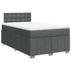 VidaXL Slatted Bed Base with Mattress Dark Grey 120x190cm Fabric 3287022