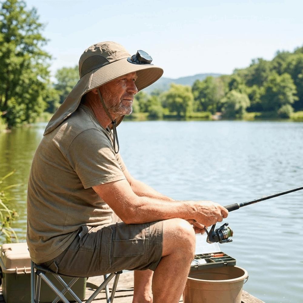 Breathable Sun Hat with Fan Strong Wind Summer Fan Visor Cap Fishing Bucket Hat Outdoor Travel