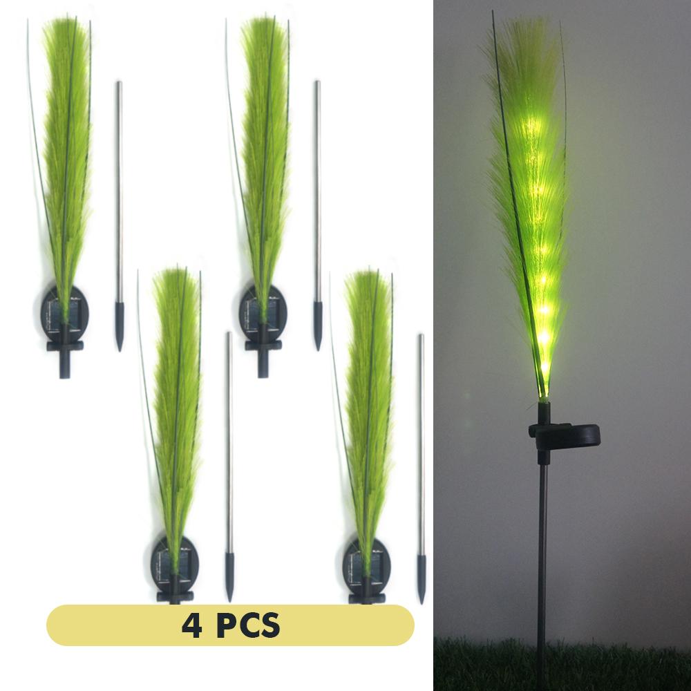 LED Solar Reed Lamp Garden Landscape Light Outdoor Waterproof Lawn Light Yard Christmas Decoration Path Lighting Decoration