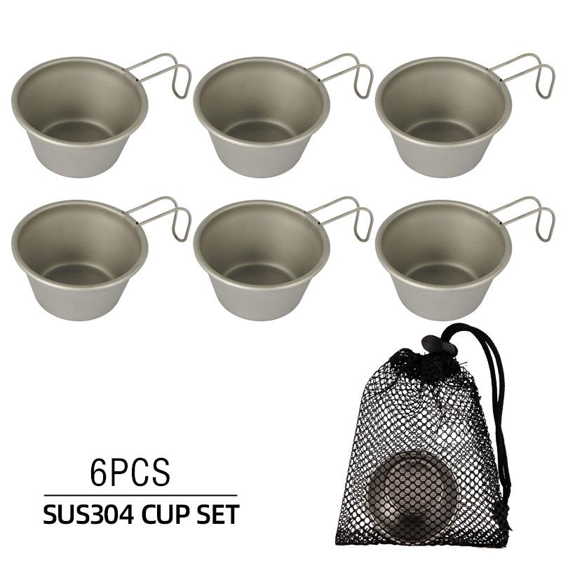 

2/4/6 шт., уличные мини-чашки для вина из нержавеющей стали, легкие портативные чашки для воды, альпинистские кампи 6pcs
