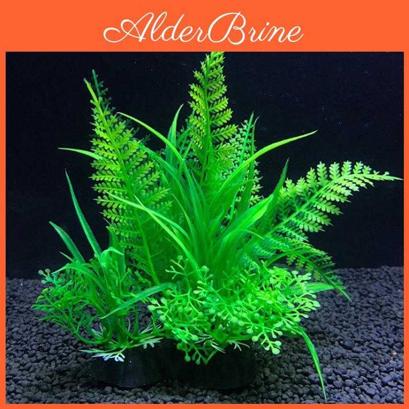 Plants Artificial Decor Aquarium Water Weeds Ornament Aquatic Plant Fish Tank Grass Decoration Accessories 14cm