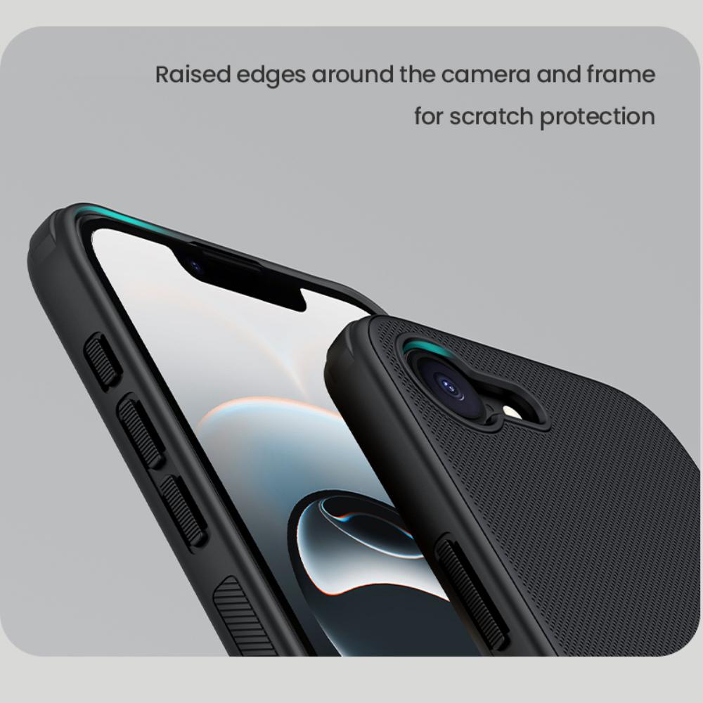 Für iPhone 16e Telefonhülle Nillkin Super Frosted Shield Pro Harte PC + TPU-Schale Stoßfeste Rückseite