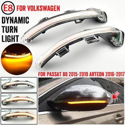 For VW Passat B8 Arteon 2015 2016 2017 2018  Dynamic LED Turn Signal Light Side Mirror Indicator Sequential Blinker