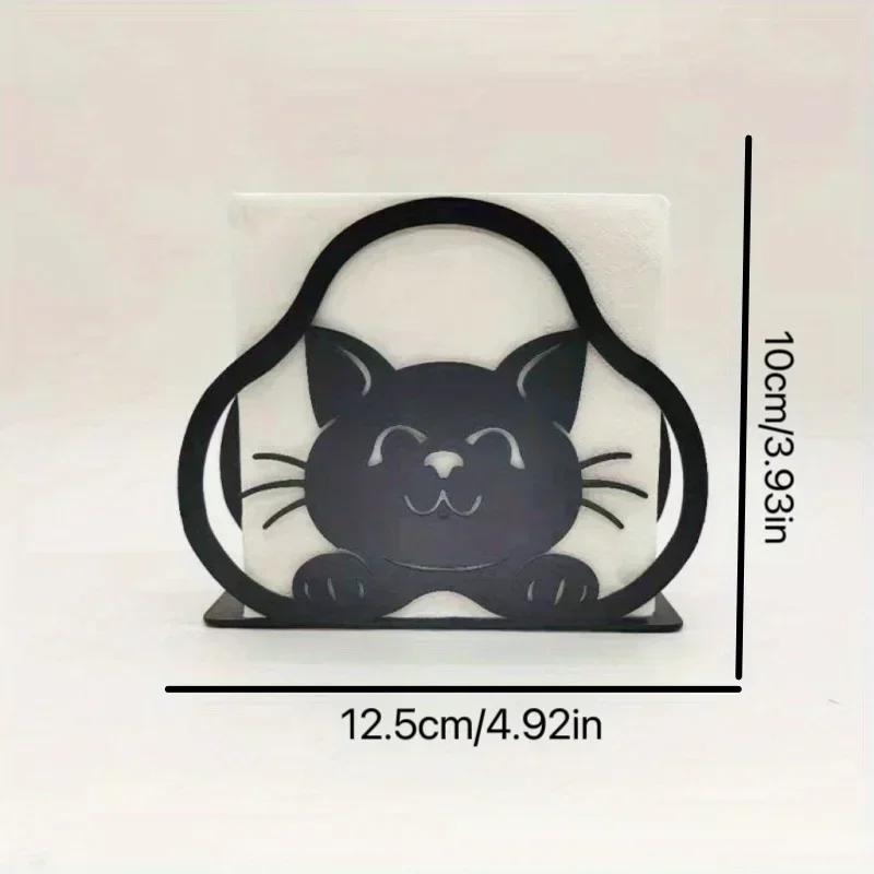 Home LivingRoom Iron Art Standing Tissue Holder Rustic Animal Pattern Party Wedding Dining Table Decor Napkin Stand Storage Rack