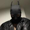 High Street Funny Style Personality Black Cartoon Batman Mask For Halloween Cosplay Masked Hat