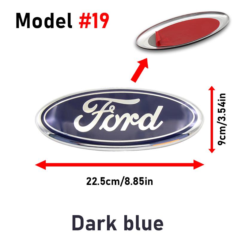 Car Logo Front Grille Badge Trunk Cover Sticker Decal Accessories For Ford Fiesta ST Fusion Explorer Escape Shelby Edge Kuga MK6