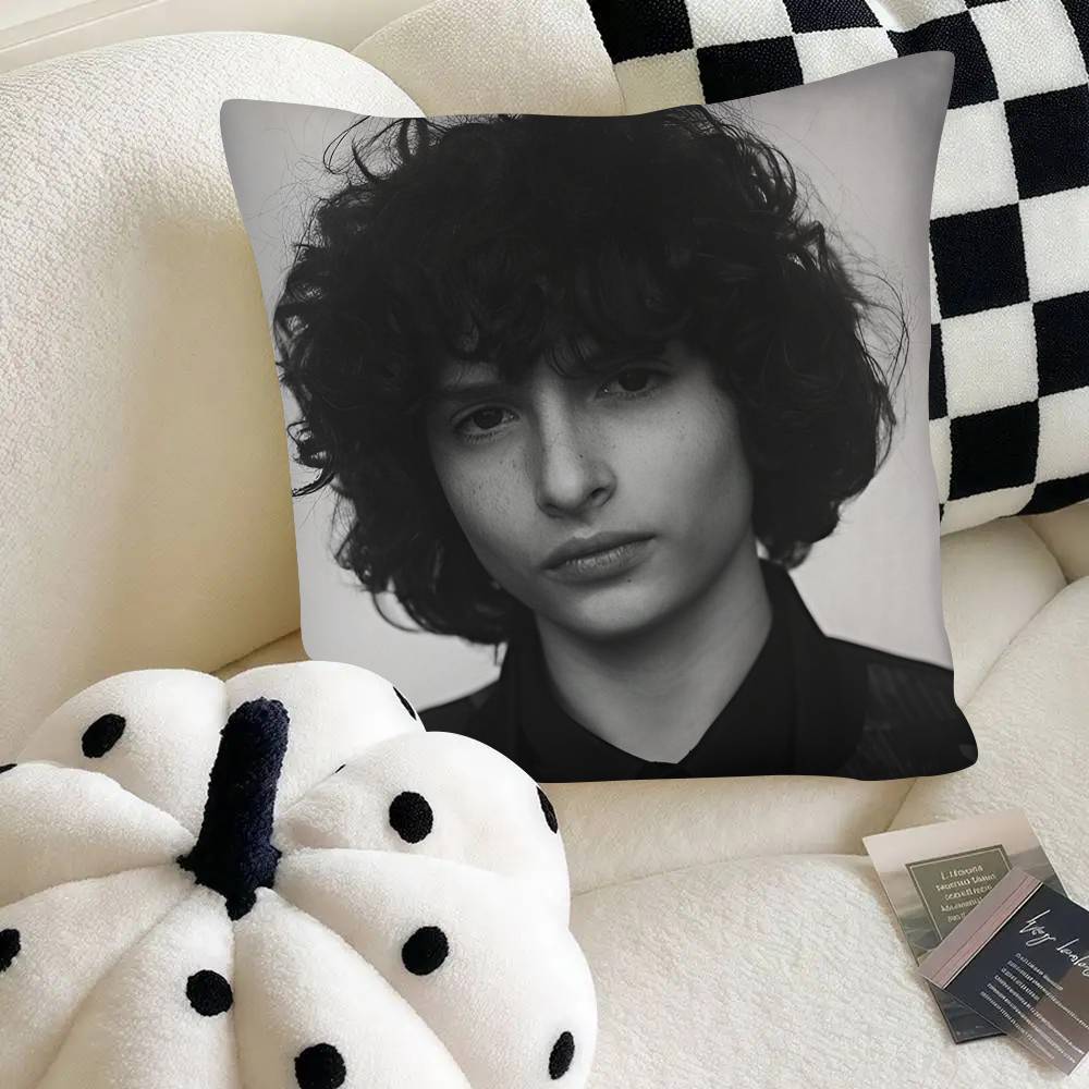 Schauspieler Finn Wolfhard Kissenbezug Mode Quadratischer Kissenbezug Schlafzimmer Sofa Raum Ins Dekoration Freizeit