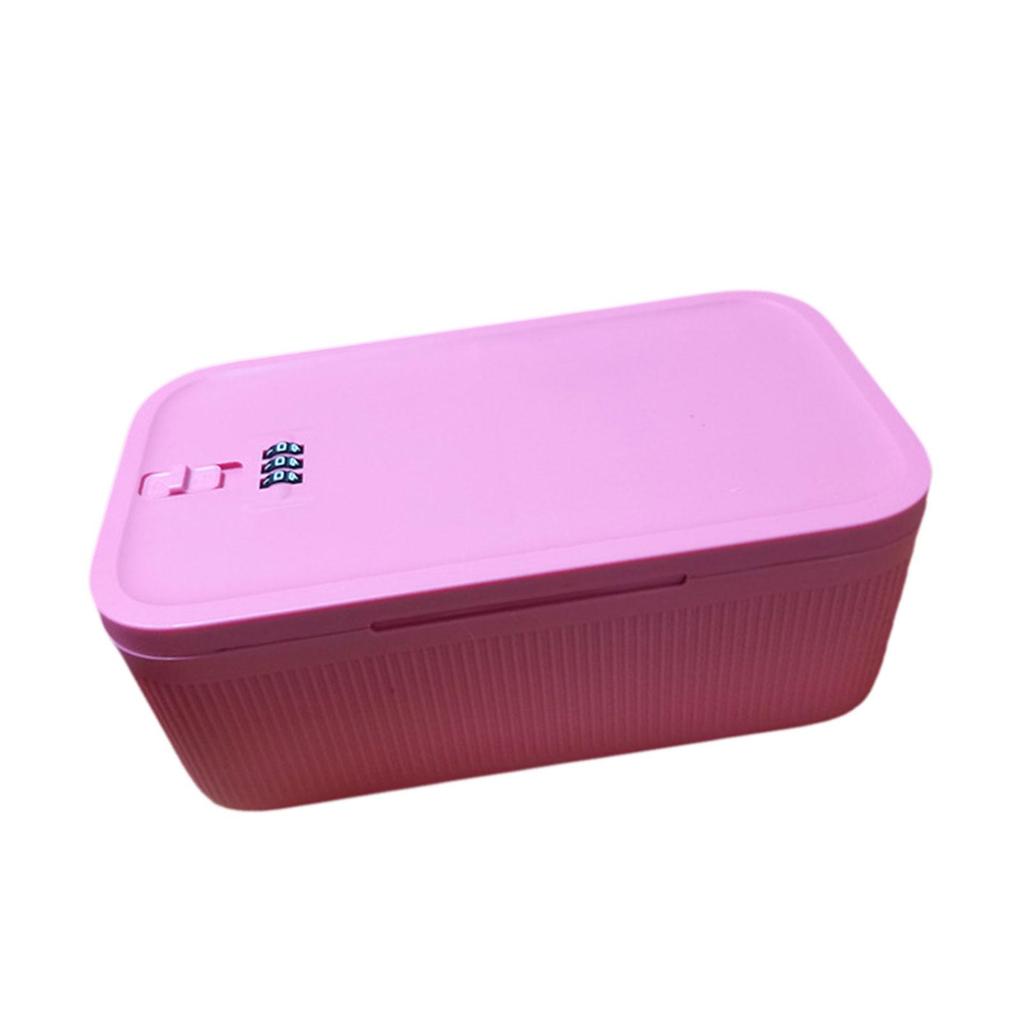 Phone Lock Box Multipurpose Storage Case Storage Organizer Lockable Storage Box for Dorm Tabletop Desktop Table Living Room