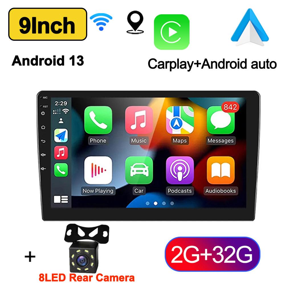 7 9 10 Inch Car Play GPS Android13 Radio Multimedia Player Wireless CarPlay Android Auto 2 Din Radio Stereo Receiver Player