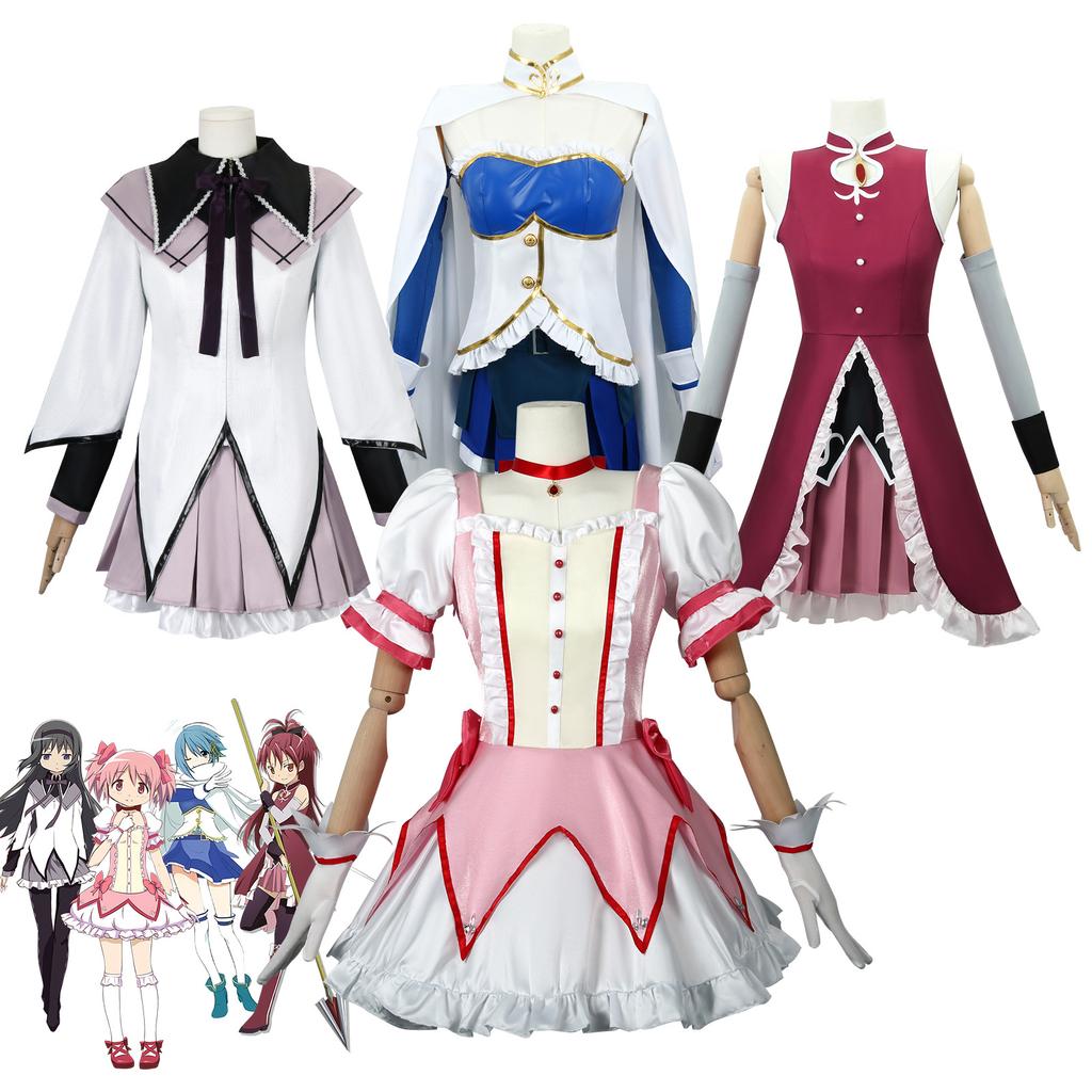 Magic girl Xiaoyuan cos suit Xiaomei flame deer eye round pink dress cosplay suit Meishu Shaye Xiang school uniform