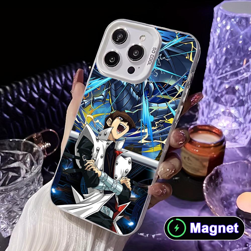 Yugioh Seto Kaiba Phone Case for iPhone 17 16 15 14 13 12 11 X XR XS Air Pro Max Plus Colorful Silver MagSafe Cover