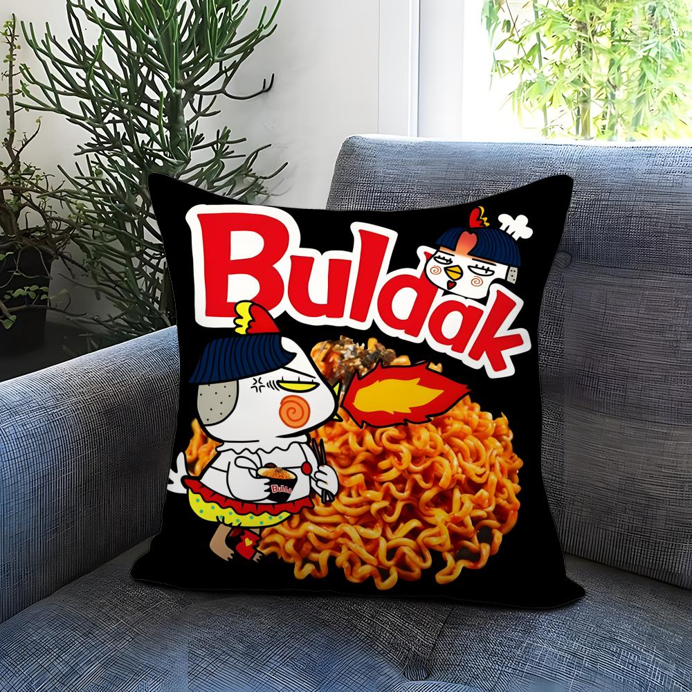 Populární polštářek Ssamyang Buldak Ramenful Pohodlný oboustranný potah na polštář Ideální do auta, na pohovku, do ložnice  Další