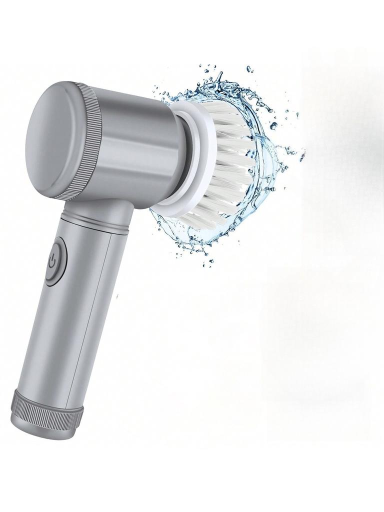 Electric Cleaning Brush - Motorized Scrubbing Tool for Kitchen/Bathroom/Shoes, Cordless Deep Clean with Interchangeable Heads
