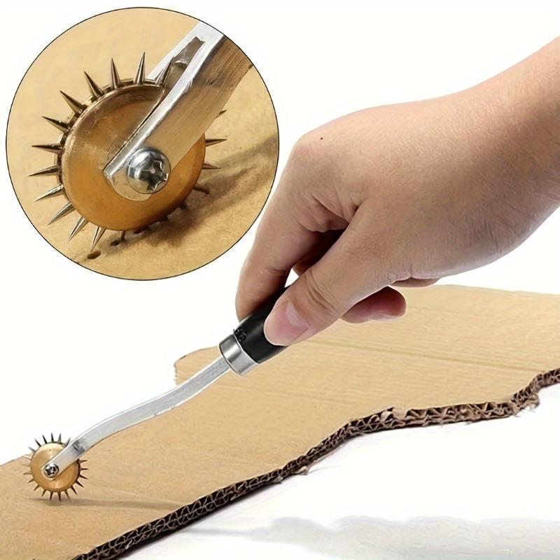 1pc/2pcs Stainless Steel Paper Leather Gear Teeth Scribing Wheel for Overstitch Marking Spacing in Leather Craft and Sewing