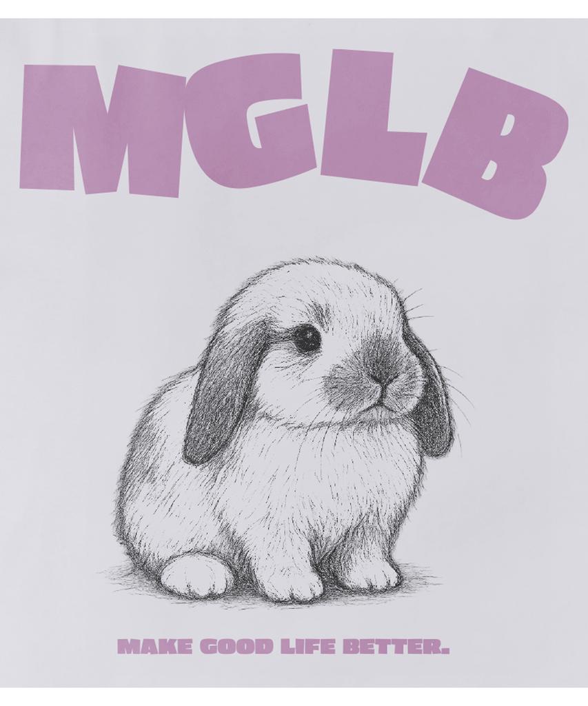 MATCHGLOBE Baby Rabbit Oversized Tee (White)