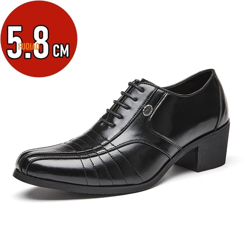 

Модная Роскошная Обувь на Высоком Каблуке для Мужчин Модная Мужская Обувь для Увеличения Роста Свадебная Обувь Жениха Дизайнерская Обувь с Острым Носком Платье Обувь Мужская Кожа Оксфорды 39