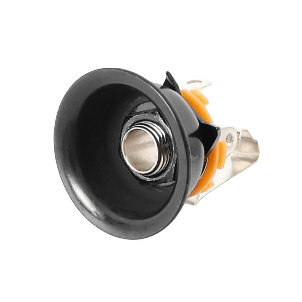 Iron 6.35mm Jack Socket Round TL jack Audio Input Port Wear-resistant Electric Guitar Jack  Guitar чёрный