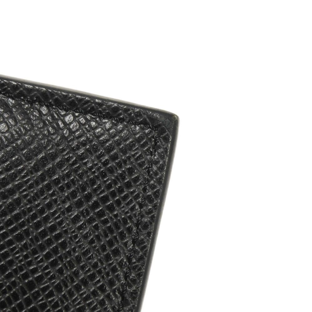 Used 12564 Coin Card Holder M62914 7943 LV Logo Black Card Case Compact Wallet Taiga Noir Men's from Japan AUTHENTIC