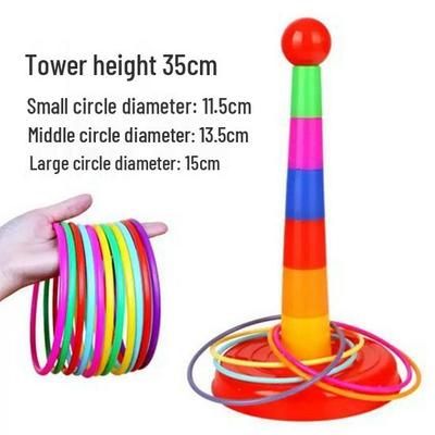 Lern-Ringe werfen Spiel für Kinder - Indoor & Outdoor Eltern-Kind-Interaktion & Kindergartenwettbewerb