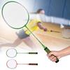 Steel Alloy High Elastic Sponge Handle Badminton Racket Set Training Racquets with Bag