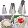 Korean Style 7-Piece Ruffle Piping Tips Set - 304 Stainless Steel Cake Decorating Kit