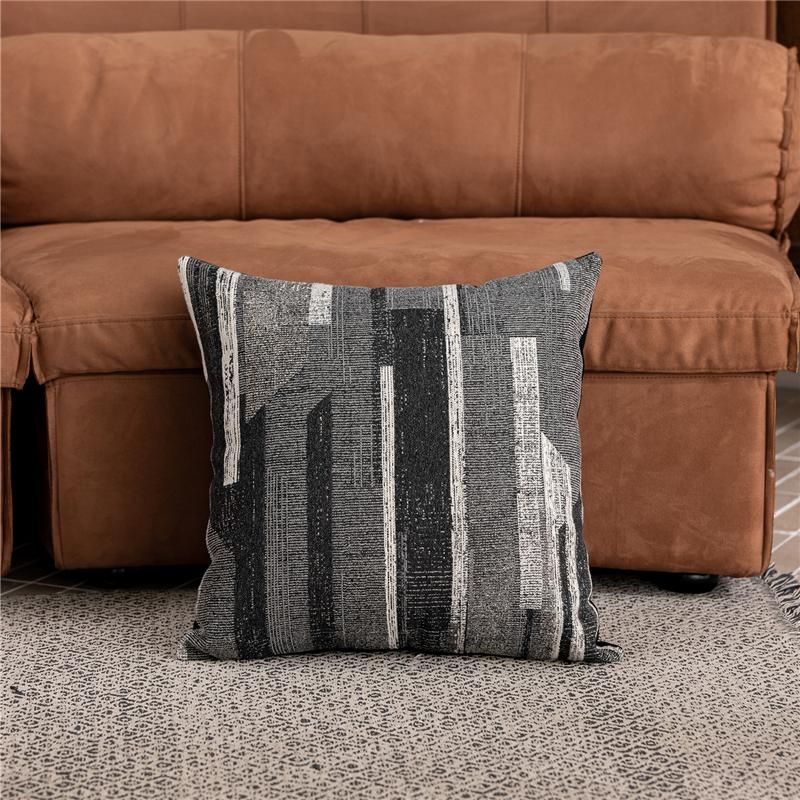 45X45CM Chenille Jacquard Throw Pillow Cover Nordic Luxury Stamping Waist Cushion Cover Decor Home Decorative Pillowcase