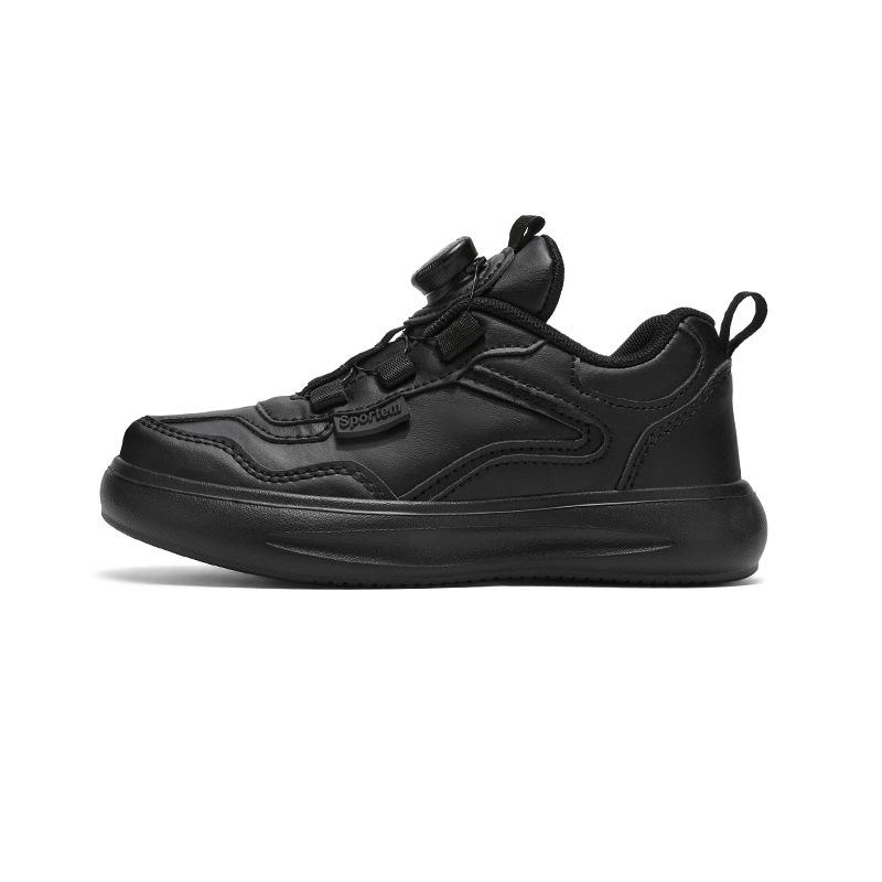 

Детская маленькая черная обувь весна и осень новая для мальчиков и девочек белые кроссовки студенты черная обувь для танцев платформа папины кроссовки 28 yards inner length 18.00cm