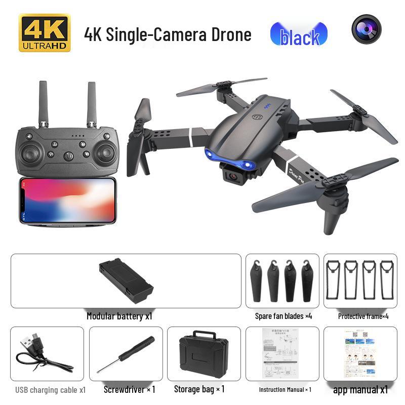 E88pro/E99pro/K3 Drone: Dual Camera Quadcopter for Aerial Photography with Fixed Height and Remote Control.