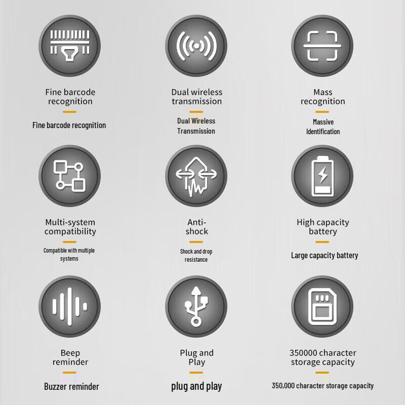 Comi WE40D Wireless Bluetooth 1D/2D Barcode Scanner