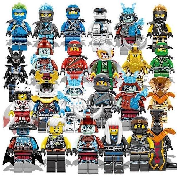 24-Piece Ninjago Minifigure Set, Multicolor Action Figures, Collectible Toy Gift for Kids
