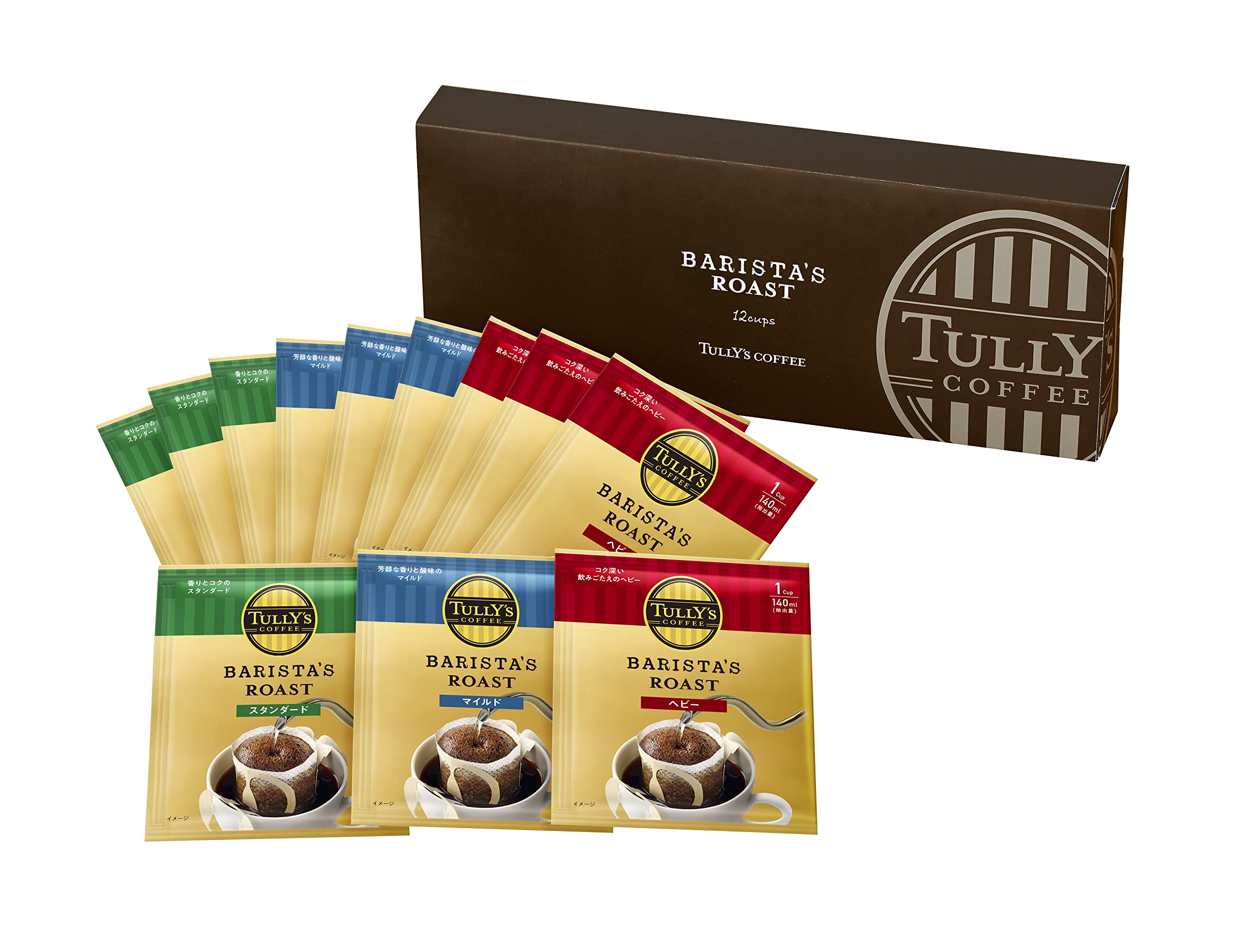 

Coffee Drip Coffee Assorted Gift Set x 12 Bags Roast Tully s 9.0g Barista s