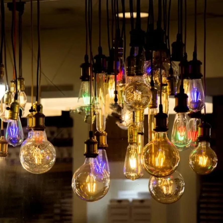 5PCS/Pack LED Same End Filament Flexible Diode Lighting Strip 3V Decoration Ultra Slim Spiral Bulb Retro Edison Bulb Lamp Parts