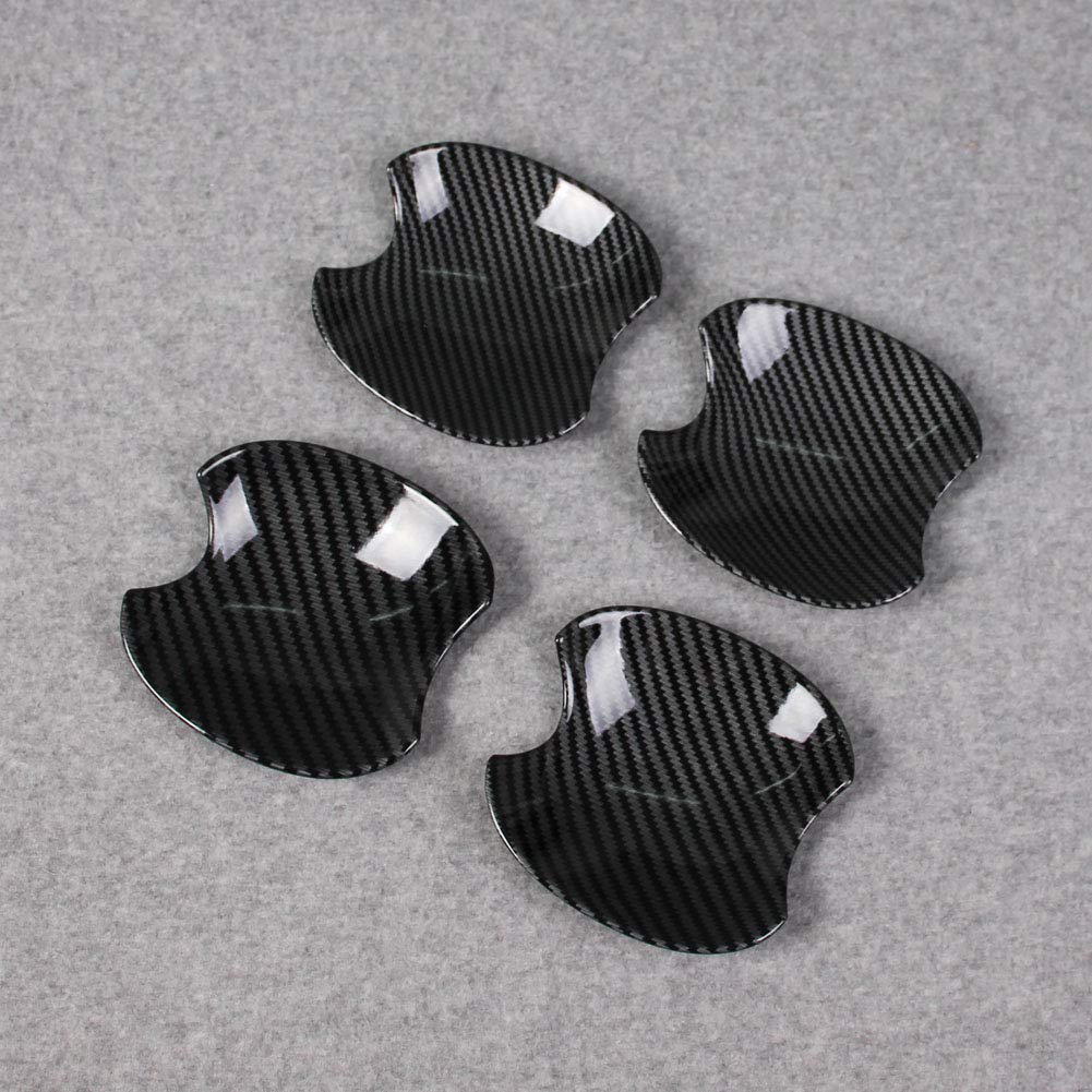 RUIQ Exterior Door Handle Protector Cover for Toyota New Raize 200 Prevents Doorknobs from Scratches by Specially Designed for Toyota Black Carbon